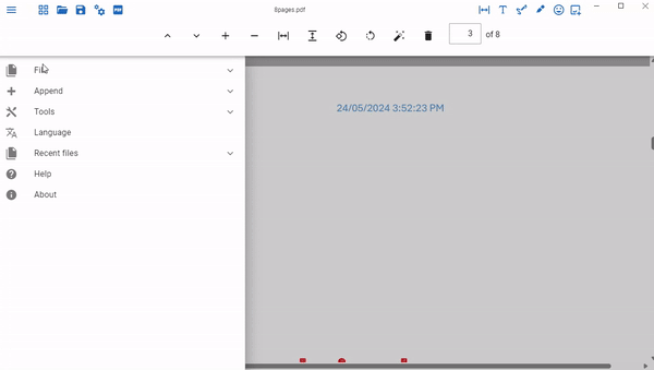 Split a PDF into two
